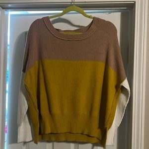 Color block sweater